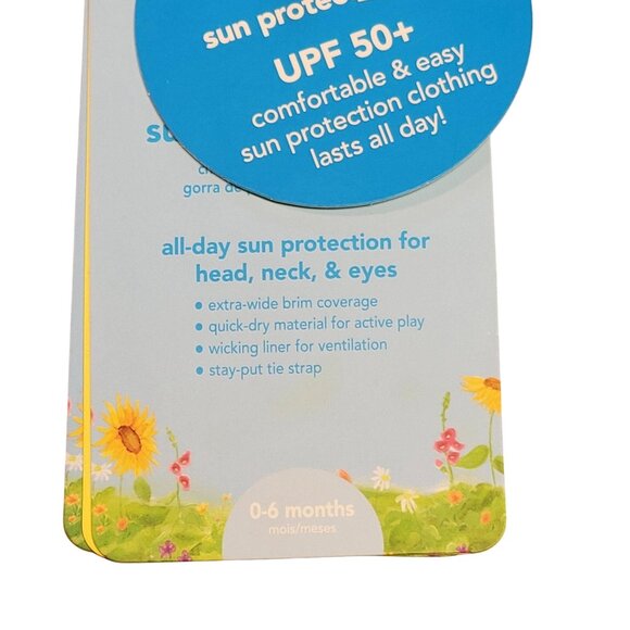 I Play Baby Bucket Sun Hat 0–6 Months Pink Fish Print UPF 50+ - Picture 8 of 8